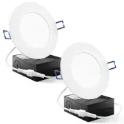Sunco 4 Inch Ultra Thin LED Recessed Ceiling Lights Slim, 5000K Daylight, Dim...