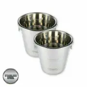2 x Ice Bucket Stainless Steel Occasions Restaurant Hotels