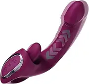 ozfuns G spot vibrator,Tongue Licking & DIldo Thrust Function 2 in 1,Sex Stimulator for Women with 9 Modes, Rechargeable Waterproof Adult Sex Toys for Women and Couples