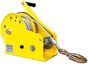 Waterproof Electric Winch Boat Trailer Winch Wirerope Hand Operated Winch Portable Winch Manual Traction Hoist 2600 Pounds 30m 3m/min