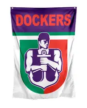 Fremantle Dockers AFL Team Retro Mascot Cape or Wall Flag