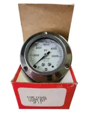 AMETEK Silicone Oil PRESSURE GAUGE 10,000 PSI 63 MM 145079 P2133L - NOS in box