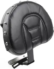 Topteng For Harley Davidson Back Rest Quick Release, Drivers Seat Rider Backrest with Pocket Pad Driver Backrest for Harley Fatboy/Heritage Softail FLSTC/Fatboy FLSTF Models 2007-2017