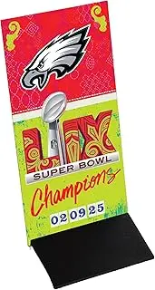 Wendell August Philadelphia Eagles Super Bowl 59 Champions Luminosity Ticket Desk Plaque