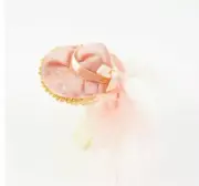 Miniature Dollshouse Accessories Pink Ladies Hat with Feather & Bow 1:12th Scale