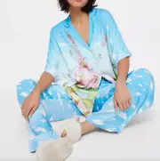 NEW PETER ALEXANDER PARIS CLOUDS PJ TOP + PANTS SET LARGE L RP$149 VISCOSE