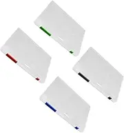 DOITOOL 4pcs Boxes Portable File Storage Cases Transparent Document Organizers for Home Office School Lightweight Filing Boxes