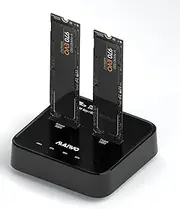MAIWO K3016P dual-Bay m.2 NVME Docking Station, Support Offline Clone duplicator and one-Key System Disk Copy Function.(10Gbps)