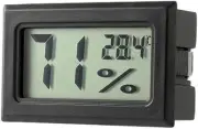 Black Mini Compact Digital Hygrometer,Mini Thermometer Hygrometer,Indoor