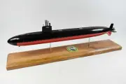 USS Topeka SSN-754 Submarine Model,Navy,Scale Model,Mahogany,20 inch,LA Class