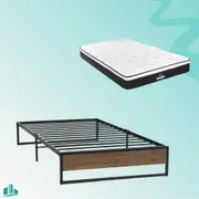 Single Package | Oslo Bed & Bonita Pillow Top Mattress (Medium Firm)