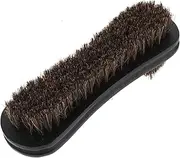 Baluue Shoe Polishing Brush for Cleaning Dual Sided Horsehair Tool Lightweight Ergonomic Design Versatile Brush for Canvas Shoes Essential Footwear Care Accessory