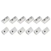 Roll in Spring T Nuts (M4x22mm) 12Pcs, Carbon Steel Spring Loaded T Nut