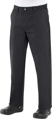 Chef Designs Men's Chef Pant, 42W x 32L, Black