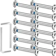 Hotop 20 Sets Skate Wheel Socket Screw Inline Roller Skate Screws Shaft Hex with 2 Pieces Installation Tool