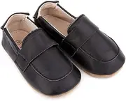 SKEANIE Oliver First/Pre Walker Baby & Toddler Loafers Black (Black, US Footwear Size System, Toddler, Numeric, Medium, 3)