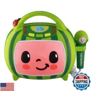 eKids Cocomelon Karaoke Machine, Portable Bluetooth Party Speaker with Microp