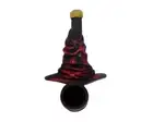Red Wizard Hat Handmade Tobacco Smoking Mini Hand Pipe Sorting Hat Magic Witch