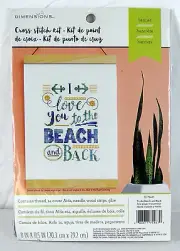 NEW & SEALED Dimensions Cross Stitch Kit - I Love You To The Beach And Back