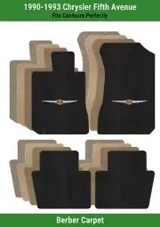 Lloyd Berber Front & Rear Mats for '90-93 Chrysler Fifth Avenue w/Chrysler Badge