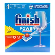 42pc Finish Scented Dishwasher Tablets/Capsules w/ Powerball Lemon Sparkle