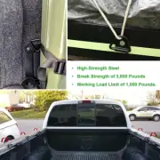 Cargo Tie-Down Anchors Black Steel V-Ring Bolton Trailer Cargo Tie Down 4 Pack