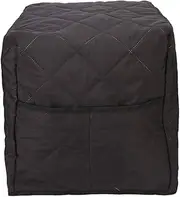 Lwuey Coffee Maker Cover, Dustproof Black Coffees Blender Cover Indoor Small Appliance Covers Fine Workmanship Neat Stitching Fingerprint Proof Compatible with Air Fryer Food Processor Bread Machines