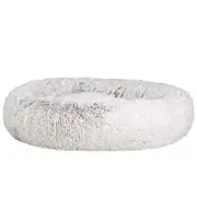 i.Pet Pet Bed Dog Cat 110cm Calming Extra Large Soft Plush White Brown