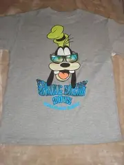 Youth Small Goofy 2015 Spring Break Disney Parks Gray Tee Shirt NWT