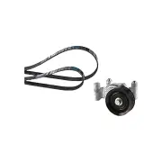 Gates Aircon Compressor Micro-V Belt Kit for Mazda 3 BL LF17 LF-DE 2.0L 110kW