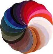TOKIDNY 25Pcs Suede Fabric Oval Patches Kit for Clothes DIY Applique Stickers for Sweaters Jackets and Jeans Assorted Clothing Repair Decoration Patches