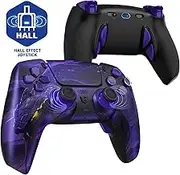HEXGAMING PHANTOM Pro Controller with 4 Remappable Buttons, 6 Remapping Profiles, 8 Interchangeable Analog Stick, and Adjustable Triggers Compatible with ps5, PC, Mobile - Hall Effect Orochi