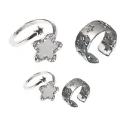 Five-Pointed Open Rings Stackable Rings Fashion Promise Rings Jewelry