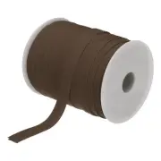 1/2 Inch Double Fold Bias Tape Continuous Bulk Bias Tape (Brown 55 Yards)