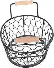 1Pc Deep Fry Basket for Snacks Retro Design Food Holder Safe for Home and Restaurant Use Dishwasher Safe Kitchen Utensil