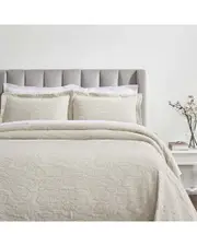 Superior Hibiscus Medium Weight Matelasse Woven Bedspread Set