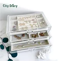 在飛比找蝦皮購物優惠-Acrylic jewellery organizer bo