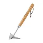 Triangle Hand Hoe, 15.2'' Winged Weeder Garden Hoes with Short Wood Handle, G...
