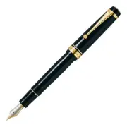 Pilot Custom 845 Fountain Pen BB (Broad) Black Ebonite 18K Gold Nib New