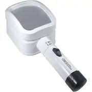 2.8X COIL LED Lighted Hand Held Stand Magnifier - 3.9 Inch Lens
