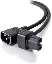 Alogic 2m IEC C14 to Down Angle IEC C15 High Temperature - M/F [MF-C14RTC15-02]