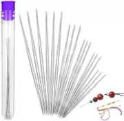 18 Pieces Beading Needles, 6 Sizes Seed Beads Needles Big Eye Beading Needles...