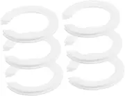 MAGICLULU 6pcs Lampshade Reducer Washer: to E14 Plastic Shade Adapter Ring Replacement for Lamp Repairs Accessories