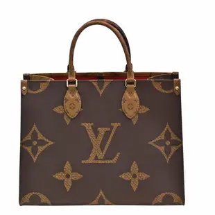 LV M45321經典ONTHEGO MM Monogram Reverse帆布手提/肩背購物包