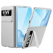 For Google Pixel Fold Electroplating Kickstand Phone Case PC Phone Cover