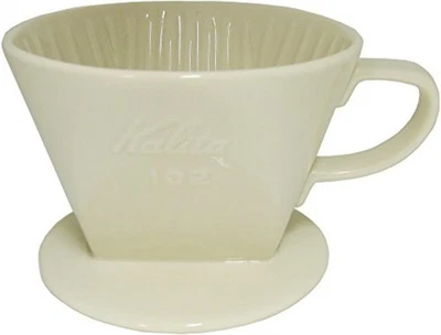 Kalita Ceramic Coffee Dripper White for 2-4 Cups Free Ship w/Tracking# New Japan