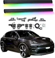 BJOHQ Electric Running Boards Compatible for Porsche Macan 2014-2025 with Light, SUV, Off-Road & Pickup Trucks - Retractable Truck Steps & Nerf Bars