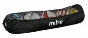 Mitre Tubular Football Bag, Black, 5 Balls