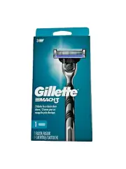 Gillette Mach3 Razor for Men, 1 Razor Handle + 1 Blade Refill