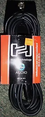 1-Hosa CRA-120 RCA to RCA Unbalanced Interconnect Cable 20' NOS